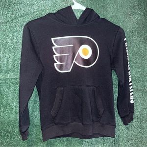 Philadelphia Flyers Black Hoodie YOUTH M Mighty Mac tag NHL Hockey Eric Lindros